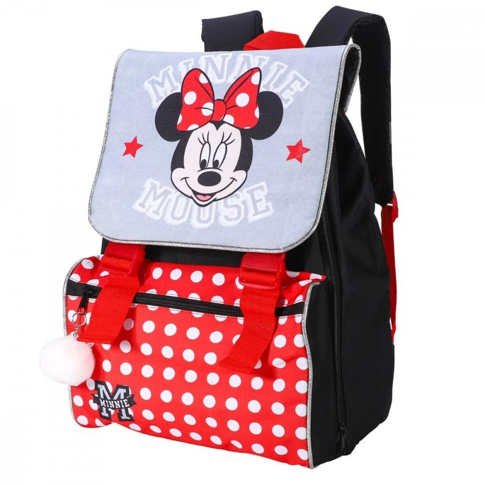 Mokyklinis krepšys Minnie Mouse Raudona (28 x 40 x 14 cm)