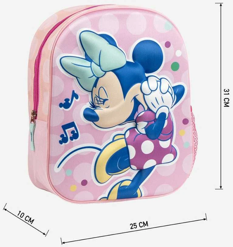 CERDÁ 3D mokyklinis krepšys Minnie Mouse Rožinė 25,0 x 31,0 x 10,0 cm