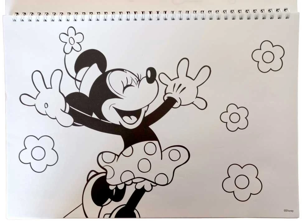 Disney Minnie Nomadic Spirit A/4 spiralinis eskizų sąsiuvinis su 40 lapų ir lipdukais