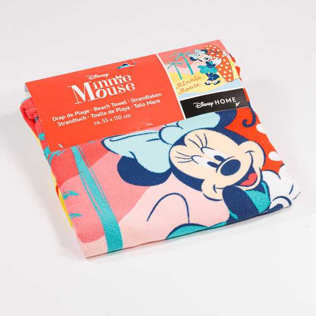 Disney Minnie paplūdimio rankšluostis pončas 55x110 cm (greitai džiūstantis)