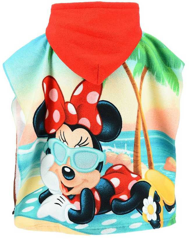 Disney Minnie paplūdimio rankšluostis pončas 55x110 cm (greitai džiūstantis)