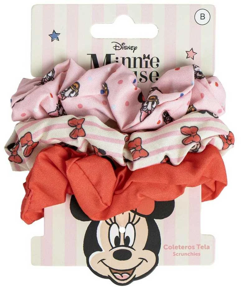 Plaukų gumytės Minnie Mouse Raudona 3 Dalys