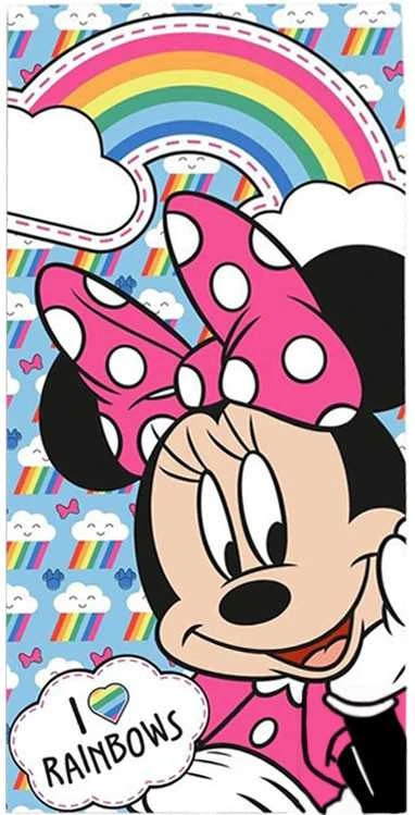 Kids Euroswan - Akcesoria licencyjne Paplūdimio rankšluostis 70x140 - Minnie Mouse