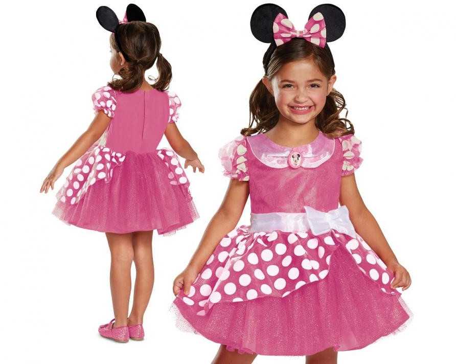 GoDan Minnie Rožinė Deluxe kostiumas, dydis XS, 3-4 metai