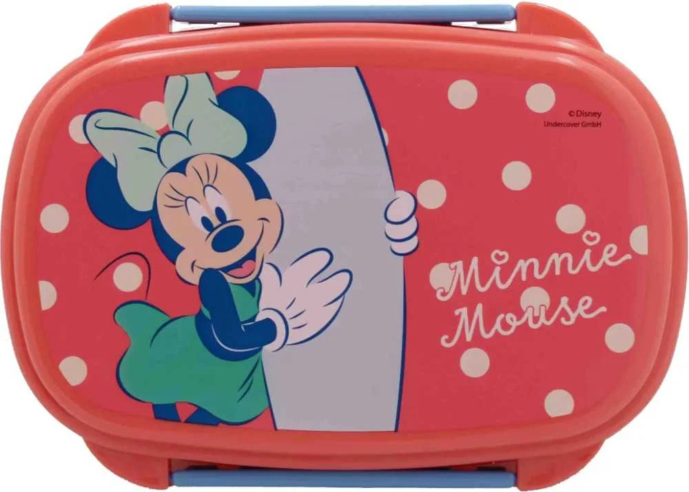 Disney Minnie vasarinė sumuštinių dėžutė + stalo įrankių rinkinys