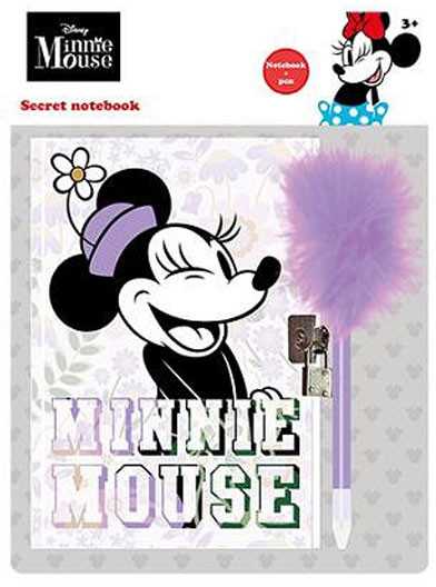 Disney Minnie violetinė prisiminimų knyga, dienoraštis su spyna ir rašikliu