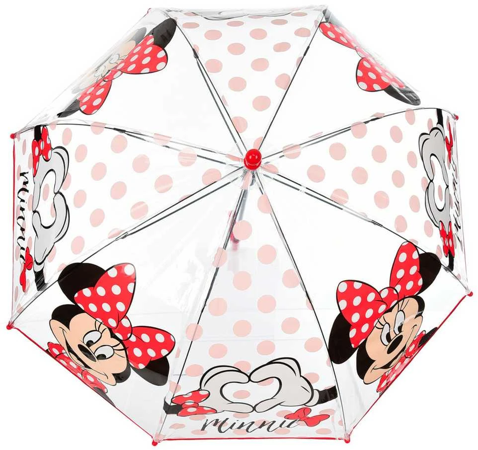 Disney Minnie Žavus vaikiškas permatomas skėtis √ò72 cm