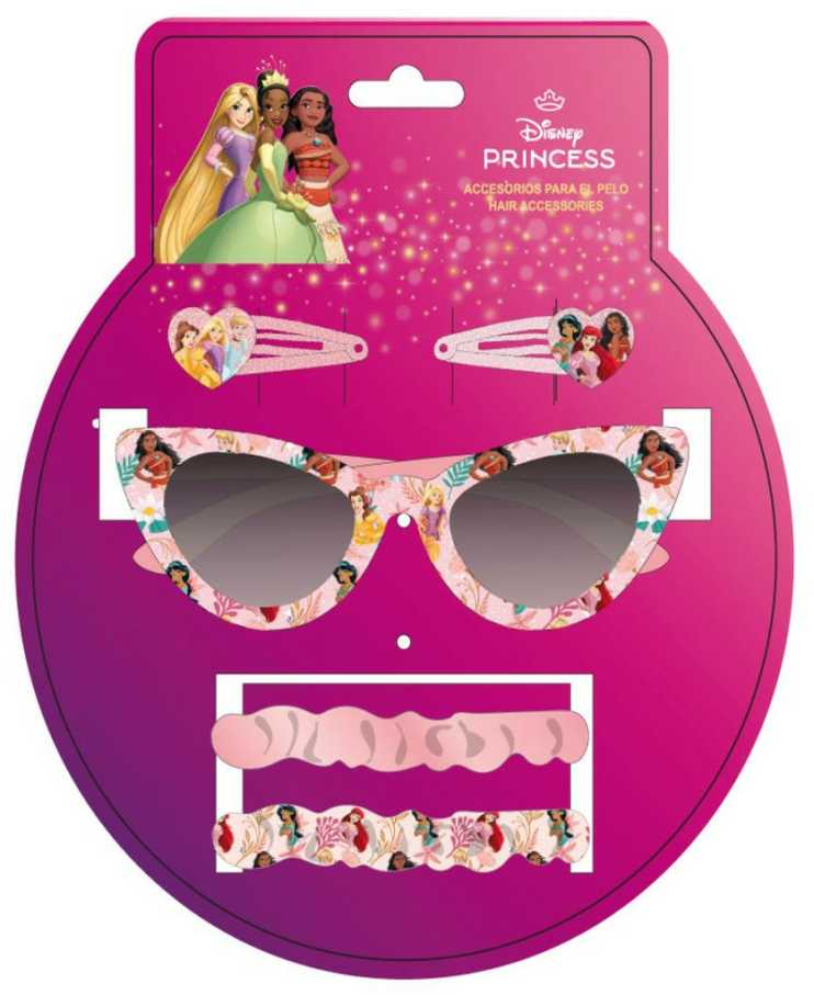 Vaikiški akiniai nuo saulės Disney Princess Vaikiškas 15 x 17 x 2 cm Plaukų papuošalai 5 Dalys