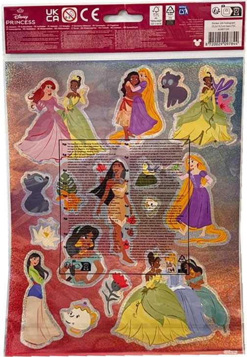 Disney princesės geriausių draugų holograminis lipdukas