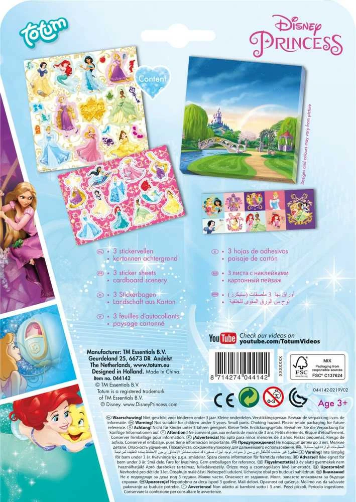 Disney princesės karališkųjų lipdukų rinkinys