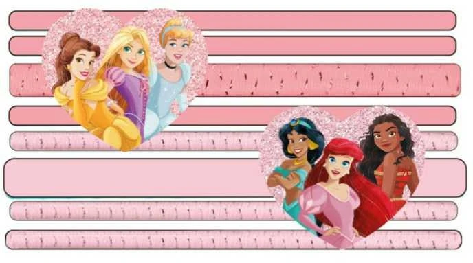 Disney princesės plaukų juostų rinkinys, 8 dalys