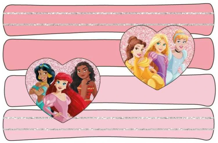 Disney princesių plaukų gumyčių rinkinys, 4 vnt.