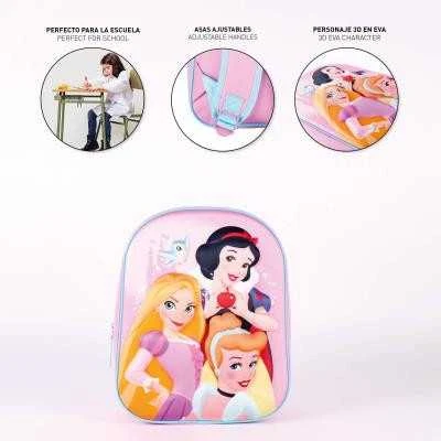 Disney Princess 3D kuprinė, krepšys 31 cm