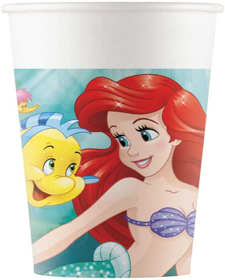 Globos Europe Bv GoDan Ariel Disney Popieriniai puodeliai 200ml 8vnt