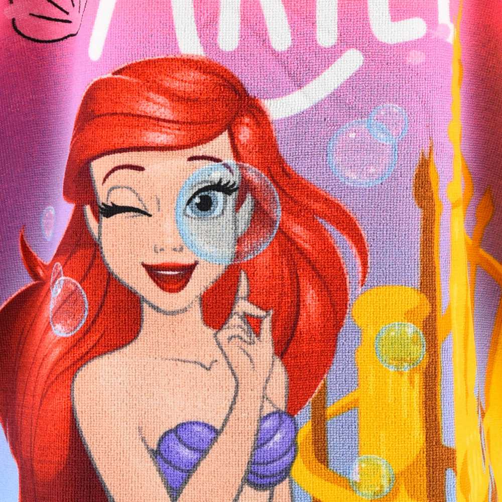 Disney Princess Ariel paplūdimio rankšluostis pončas 55x110 cm (greitai džiūstantis)