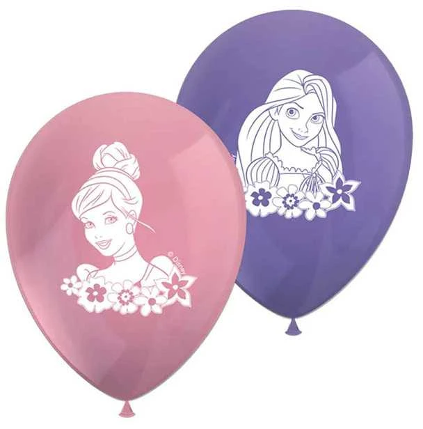 Disney princesių balionai: rožinis ir violetinis