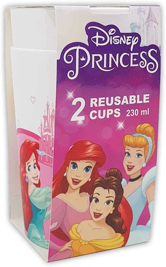 „Disney Princess Dreaming“ plastikinių puodelių rinkinys, 2 vnt., 230 ml