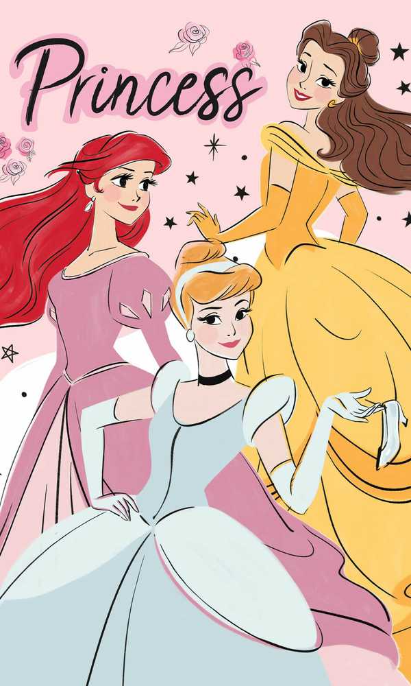 Rankšluostis Ręczniczek do przedszkola 30x50 Disney Princesės Princess dziecięcy Babies