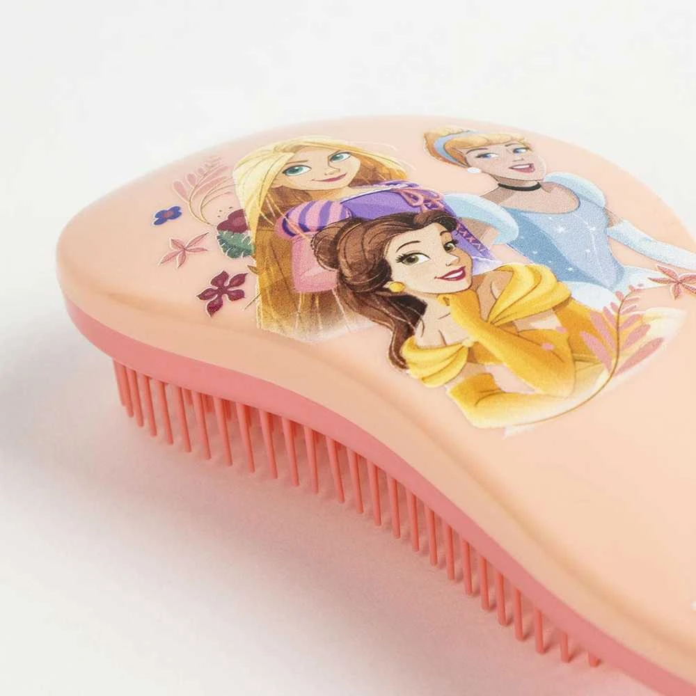 Disney Princess koralų spalvos plaukų šepetys 20 cm