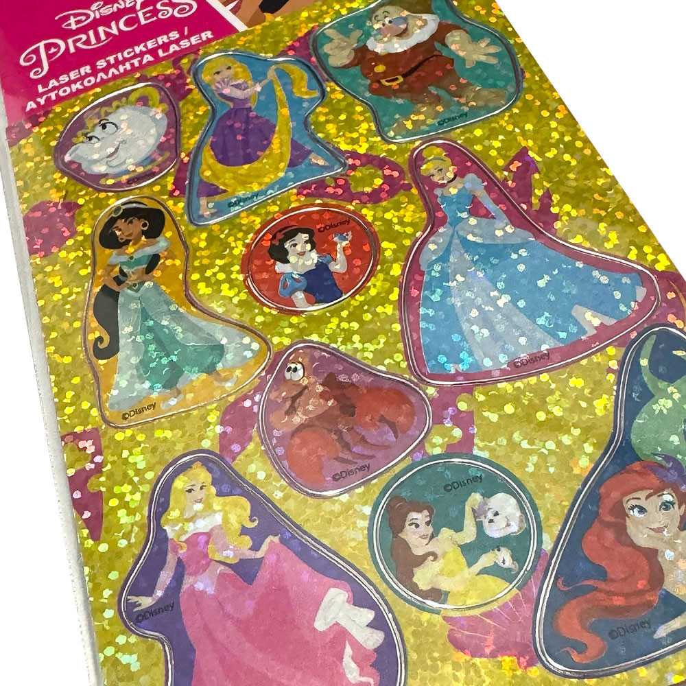 „Disney Princess“ spindinčių holografinių lipdukų rinkinys