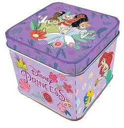 Disney Princess violetinė mini metalinė dėžutė 7,5 cm