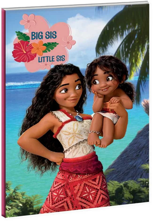 Disney Vaiana Big Sis B5 linijinis užrašų sąsiuvinis, 40 lapų