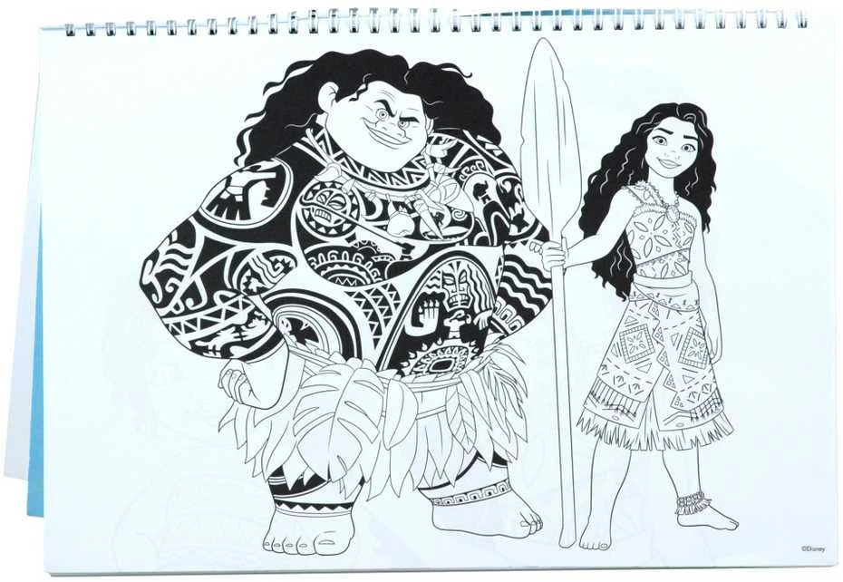 Disney Vaiana Together Again A/4 spiralinis eskizų sąsiuvinis su 40 lapų ir lipduku