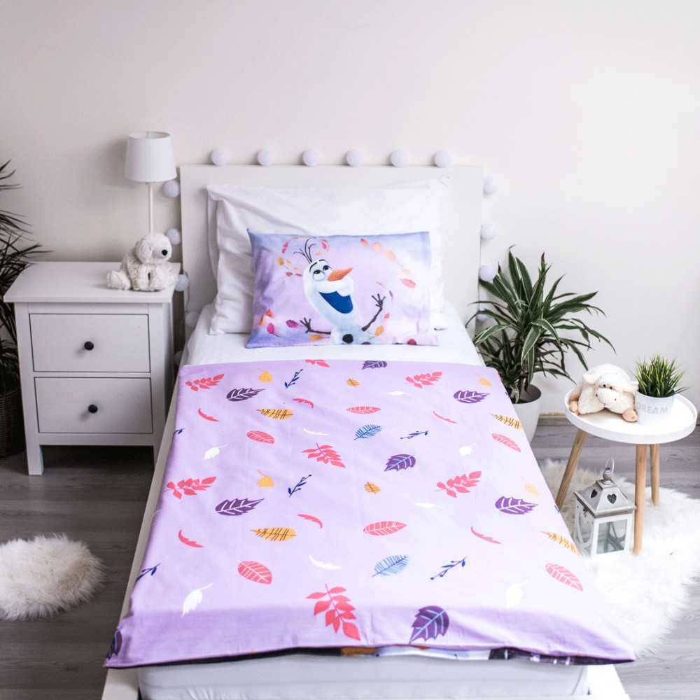 „Disney“ vaikiška patalynės komplektas „Frozen Violetinė Cloud“ 100–135 cm, 40–60 cm