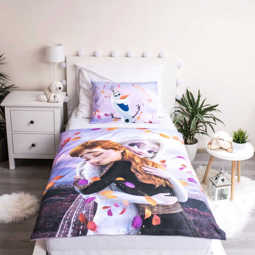 „Disney“ vaikiška patalynės komplektas „Frozen Violetinė Cloud“ 100–135 cm, 40–60 cm