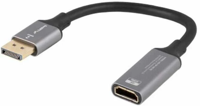 DisplayPort į HDMI adapteris su 20 cm laidu