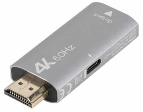Lanberg Adapteris HDMI(M) - DisplayPort(F) 4K sidabrinė
