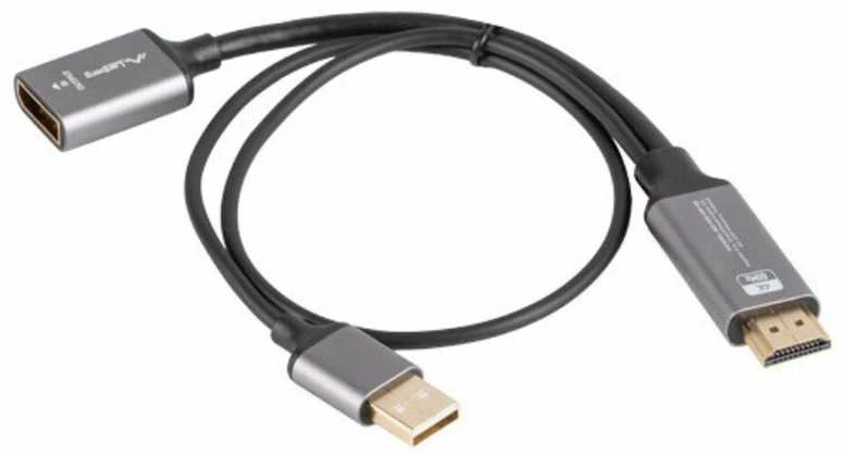 Lanberg HDMI į DisplayPort adapteris su USB jungtimi