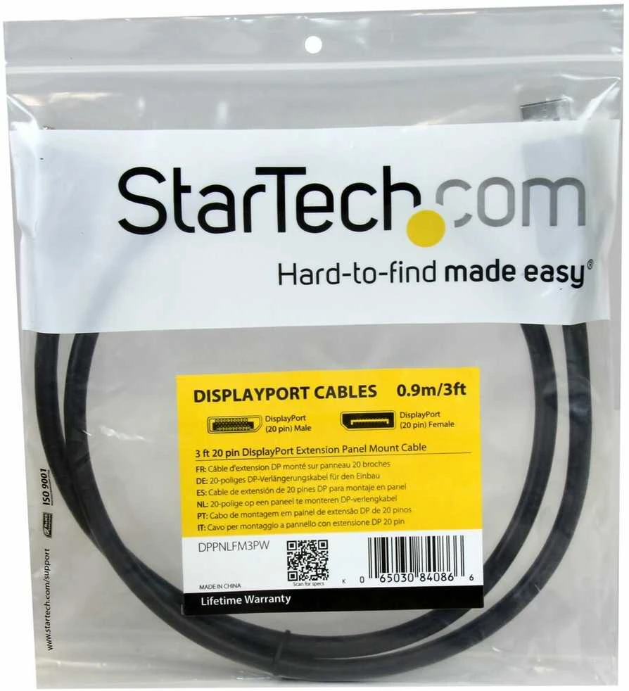 Kabelis StarTech DisplayPort - DisplayPort 0.9m juoda (DPPNLFM3PW)
