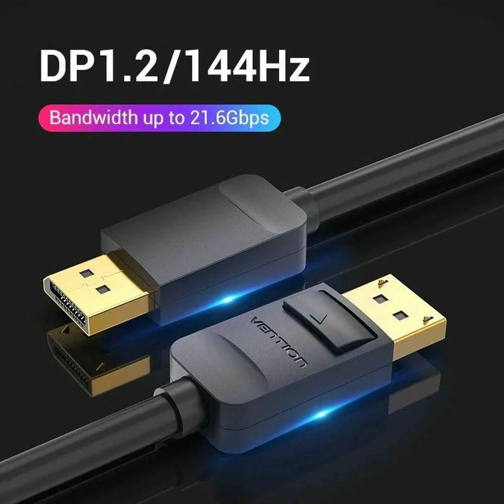 Vention DisplayPort kabelio jungtys su techniniais parametrais