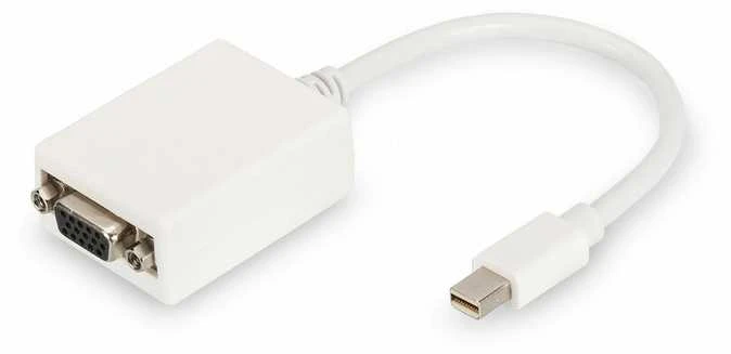 DisplayPort – VGA adapteris Digitus by Assmann DB-340407-001-W Balta Juoda 15 cm
