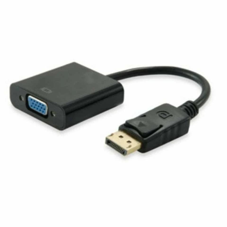 Equip aprūpinti 133435 adapteriu DisplayPort prie VGA DipslayPort kištukinis VGA lizdas 0,15 m juodas