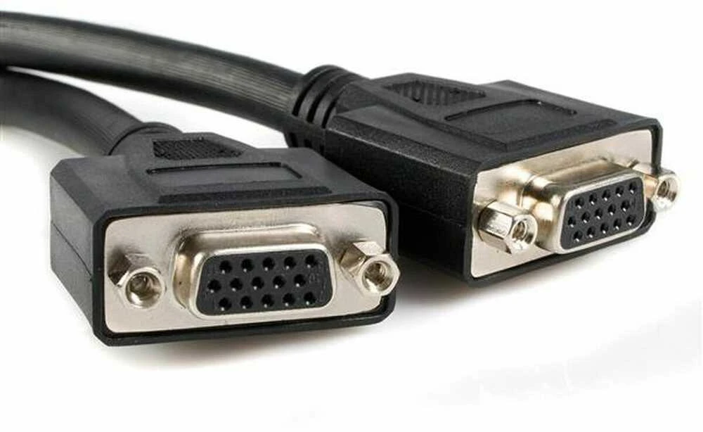 Kabelis StarTech DMS-59 - D-Sub (VGA) x2 0.2m juoda (DMSVGAVGA1)