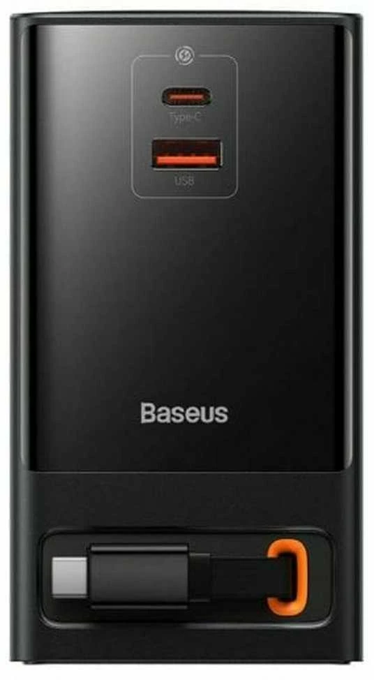 Sieninis įkroviklis / maitinimo juosta Baseus PowerCombo 65W (juoda)
