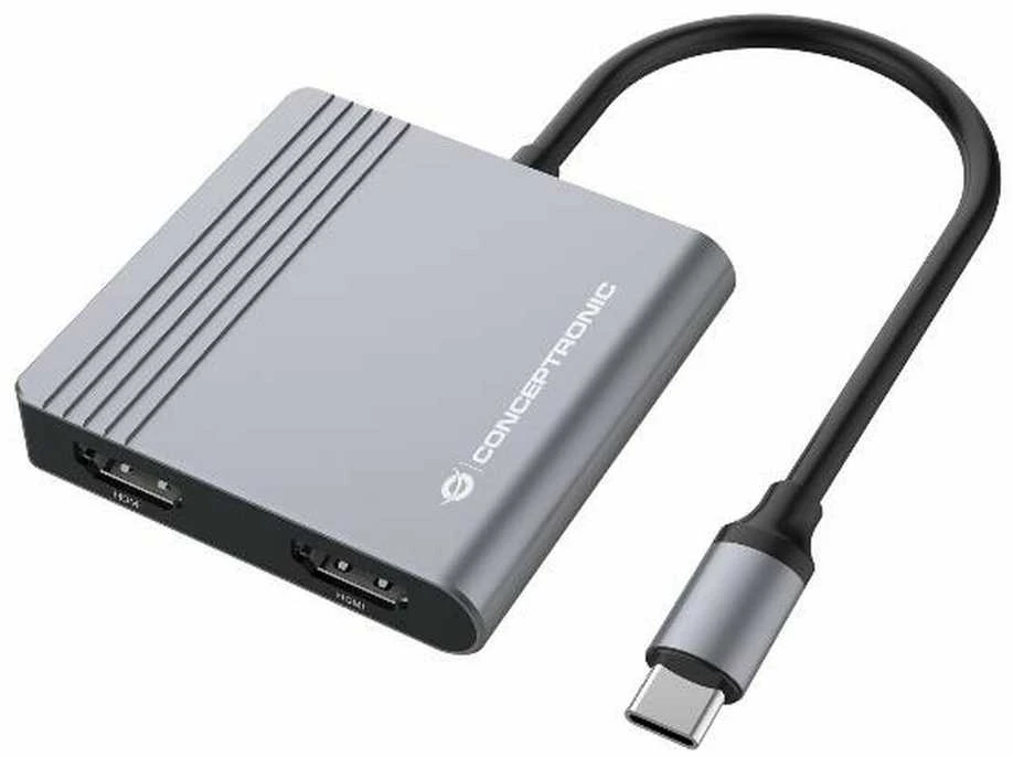 CONCEPTRONIC Adapteris USB-C->2xHDMI,USB