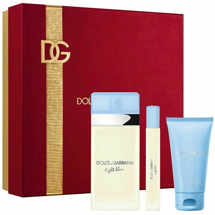 Kvepalų rinkinys moterims Dolce & Gabbana Light Blue (EDT, 100 ml + kūno kremas 50 ml + EDT 10 ml)