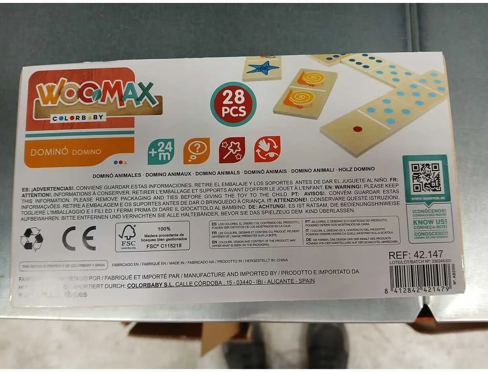 Woomax Domino 28 pcs Medžio