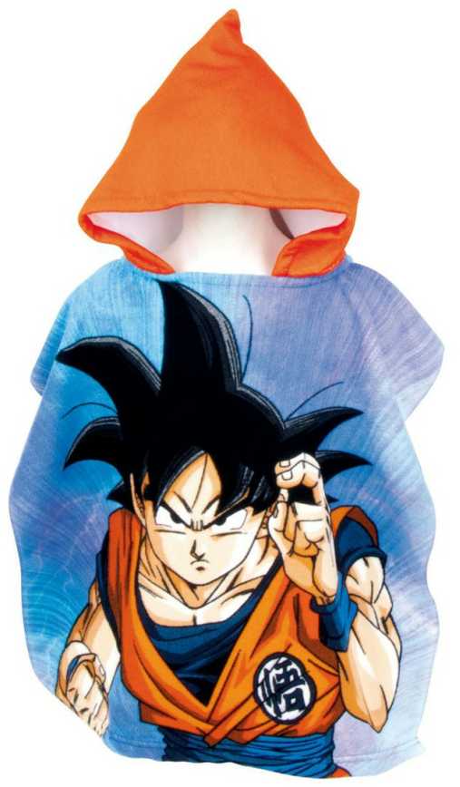 „Dragon Ball Son Goku“ paplūdimio rankšluostis pončas 55x110cm (greitai džiūstantis)