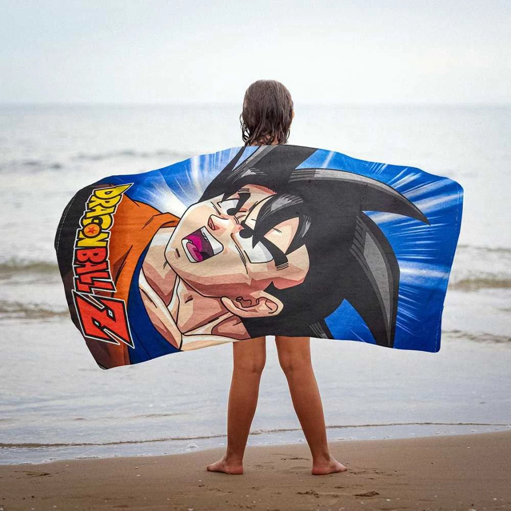 Paplūdimio rankšluostis Dragon Ball Spalvotas 100 % poliesteris