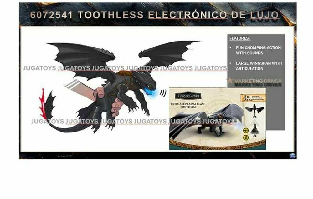 Spin Master DRAGONS Interaktyvus plazma šaudantis slibinas Nakties Įniršis