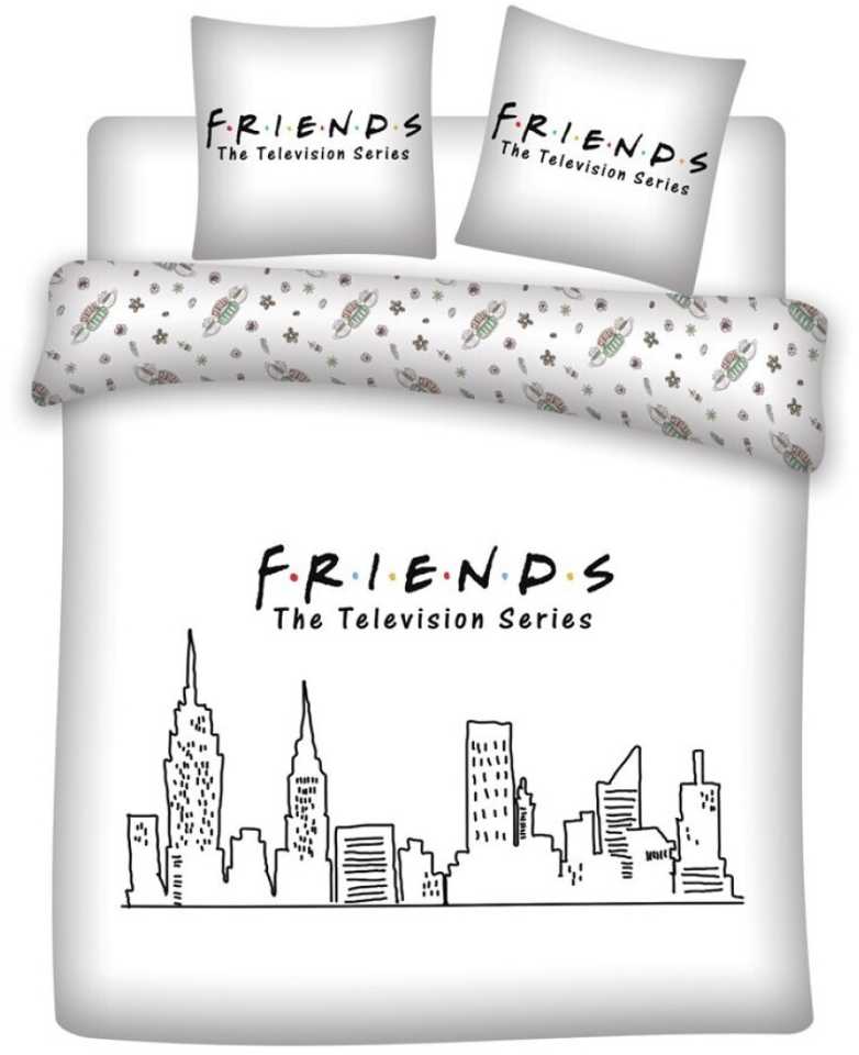 Warner Bros Discovery Friends microfibre duvet cover bed 135cm