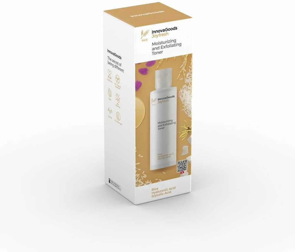 InnovaGoods Rice Joyfresh drėkinamasis ir šveičiamasis veido tonikas 150 ml