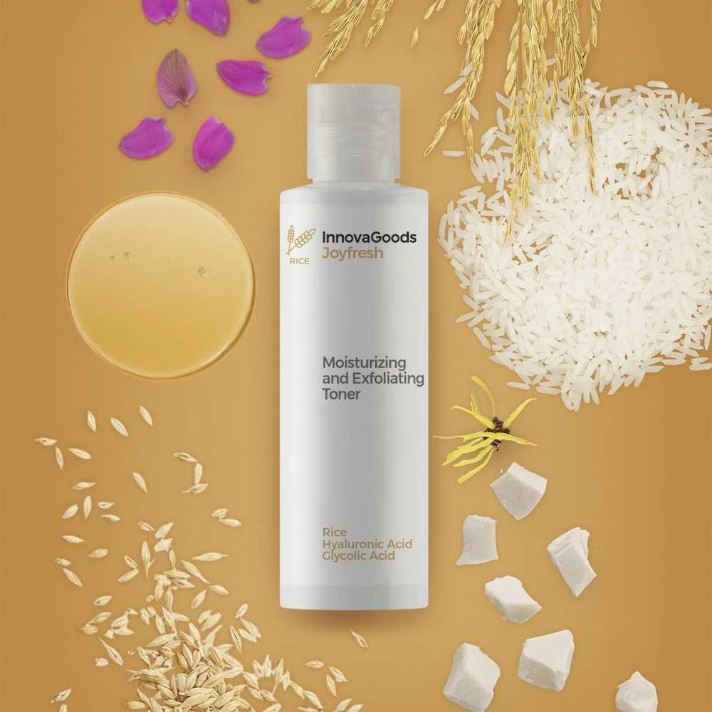 InnovaGoods Rice Joyfresh drėkinamasis ir šveičiamasis veido tonikas 150 ml