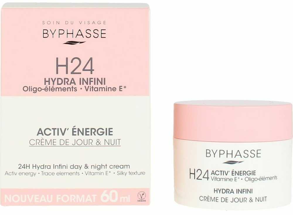 "Byphasse 24h Hydra Infini" dieninis ir naktinis kremas 50ml