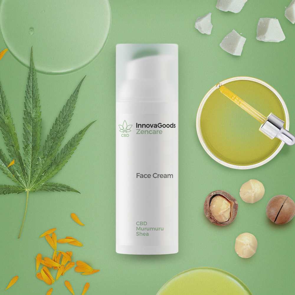 InnovaGoods CBD Zencare drėkinamasis veido kremas 50 ml