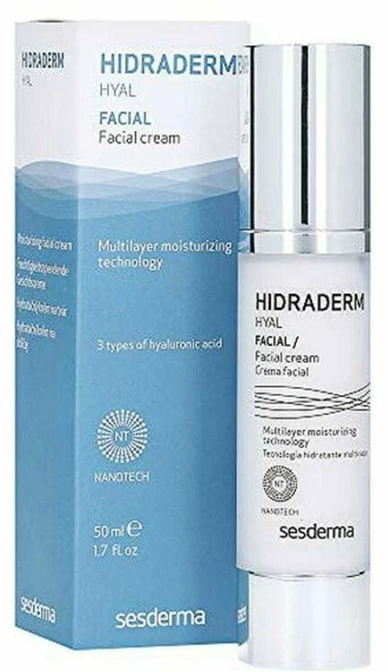 Sesderma Hidraderm Hyal Facial Cream Drėkinamasis veido kremas su hialurono rūgštimi, 50 ml